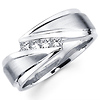 Designer 14K Channel Set Princess Diamond Wedding Ring
