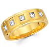 14K Yellow Gold Diamond Couple Ring for Ladies (0.40Ct)