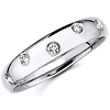 14K White Gold 0.09ctw Diamond Starlight Band