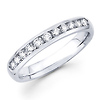 14K White Gold 0.41ctw Channel Set Diamond Band