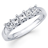 5 Diamond Shared Prong Princess Wedding Ring (0.80 ctw)
