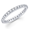 Round Diamond 14K White Gold Eternity Ring (0.57-0.63 ctw)