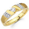 Channel Set 14K Two Tone Gold Designer Wedding Ring