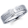 Channel & Bezel Diamond 14K Gold Men's Wedding Band