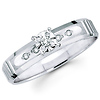 14K White Gold Dulcea Diamond Engagement Ring