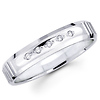 Diamond 14K White Gold Ladies Wedding Band