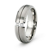 Double Tension Set CZ Wedding Ring