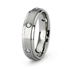 5mm Bezel Set Titanium CZ Eternity Band