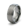 Braid Pattern Laser Engraved Tungsten Wedding Band