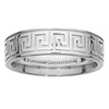 6mm Greek Key Comfort Fit Benchmark Ring