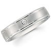 4mm Benchmark Diamond Comfort Fit Satin Band (0.02 ctw)