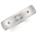 6mm Benchmark Diamond Comfort Fit Ring (0.08 ctw)