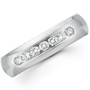 14kt White Gold Channel Diamond Comfort Fit Ring (0.42ctw)