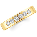 Benchmark 4mm Channel Diamond Comfort Promise Ring