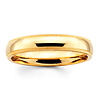 4mm Benchmark Yellow Gold Comfort Fit Milgrain Band