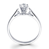 14K Tapered Circle Design Round Diamond Engagement Ring (0.20 - 1.50 ct)