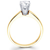 14K Two Tone Classic Solitaire Diamond Engagement Ring (0.20 - 1.50 ct)