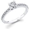 Prong Set Round Diamond Engagement Ring (0.45 ctw)