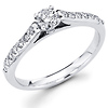 Four Prong 14K Round Diamond Engagement Ring (0.65 ctw)
