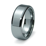 High Polish 8mm Tungsten Wedding Band