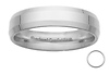 4mm Platinum Designer Comfort Fit Benchmark Band