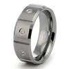 Designer Diamond Tungsten Wedding Ring