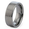 Tribal Laser Engraved Tungsten Wedding Band