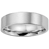 6mm 14K White Gold Flat Comfort Fit Band
