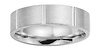 6mm Platinum Flat Comfort Fit Satin Band