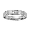 4mm Diamond Comfort Satin Platinum Band