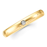 3mm Benchmark Diamond Comfort Promise Ring (0.02 ct)