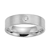 6mm Platinum Flat Comfort Fit Promise Ring