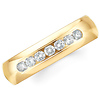 14k Yellow Gold Benchmark Channel Diamond Comfort Fit Ring (0.42ctw)