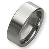 Flat 8mm Tungsten Polished Band