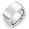 9mm Rectangular Shape Modern Bezel Set Diamond Ring