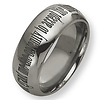 8mm Serenity Prayer Tungsten Ring