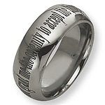 8mm Serenity Prayer Tungsten Ring