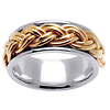 10mm 14k Two Tone Braided Band