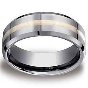 tungsten gold ring