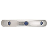 14K White Gold 3mm Bezel Set Blue Sapphire Eternity Band