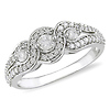 1/2 CT Diamond TW Engagement Ring 14k White Gold GHI I2;I3