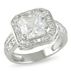 Sterling Silver 4 CT TGW Cubic Zirconia Engagement Ring