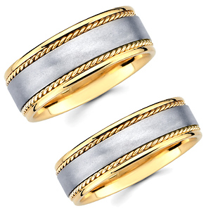 Wedding rings 24k gold