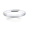 2mm White Gold Wedding Band