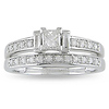 0.50 CTW White Gold Diamond Wedding Ring Set