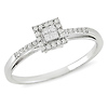 10K Invisible Set Halo Style Diamond Ring