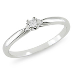 10K White Gold 0.07 CTW Diamond Engagement Ring