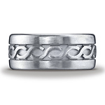Argentium Silver 10mm Comfort-Fit Celtic Knot Design Band