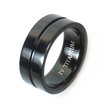 black tungsten ring