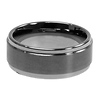 Raised 9mm Tungsten Mens Wedding Band